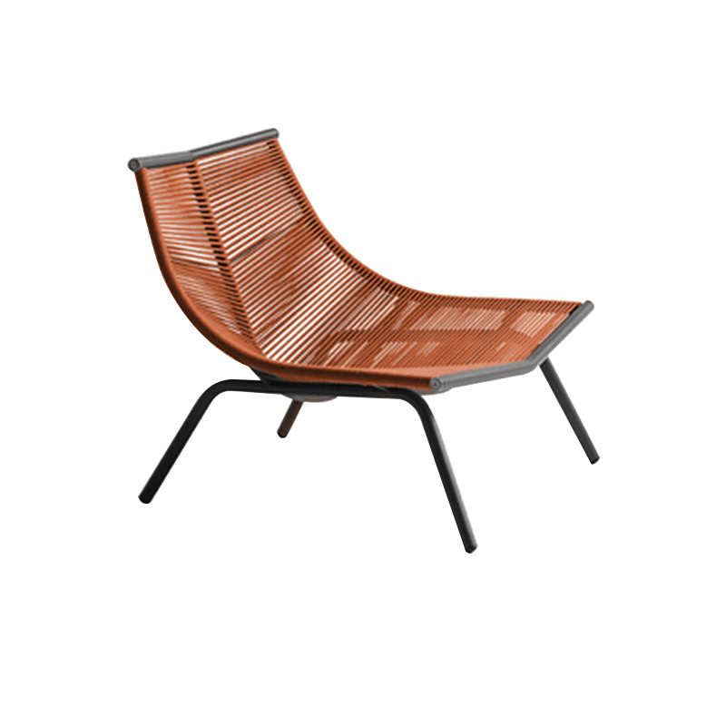 Carmine/Cerulean/Green Nordic Wicker Front Porch Rocking Chairs with Rear Back - image 6