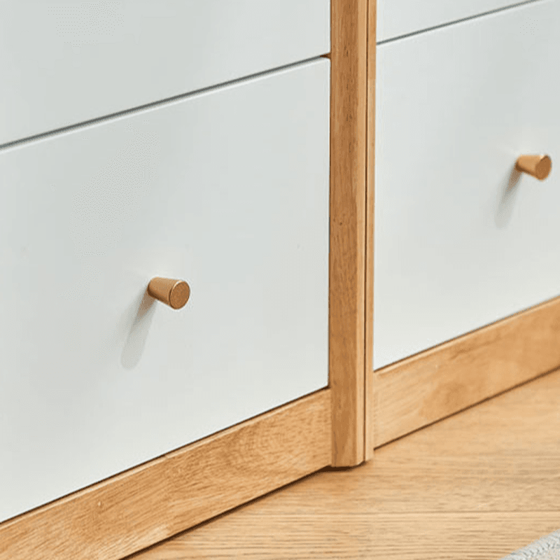 Minimalist Natural Wood Bachelor Chest with 6 Drawers, Vertical Orientation - image 8