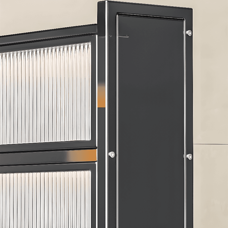 Modern Alloy Kitchen Storage, Alterable Shelf & Functional Storage Cabinet, 4 Doors/3 Doors/5 Doors, Standard - image 6