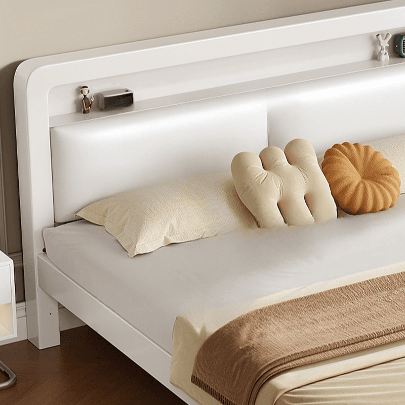 Minimalist Solid Color Iron Storage Included Bed with Leg for Living Room - image 12