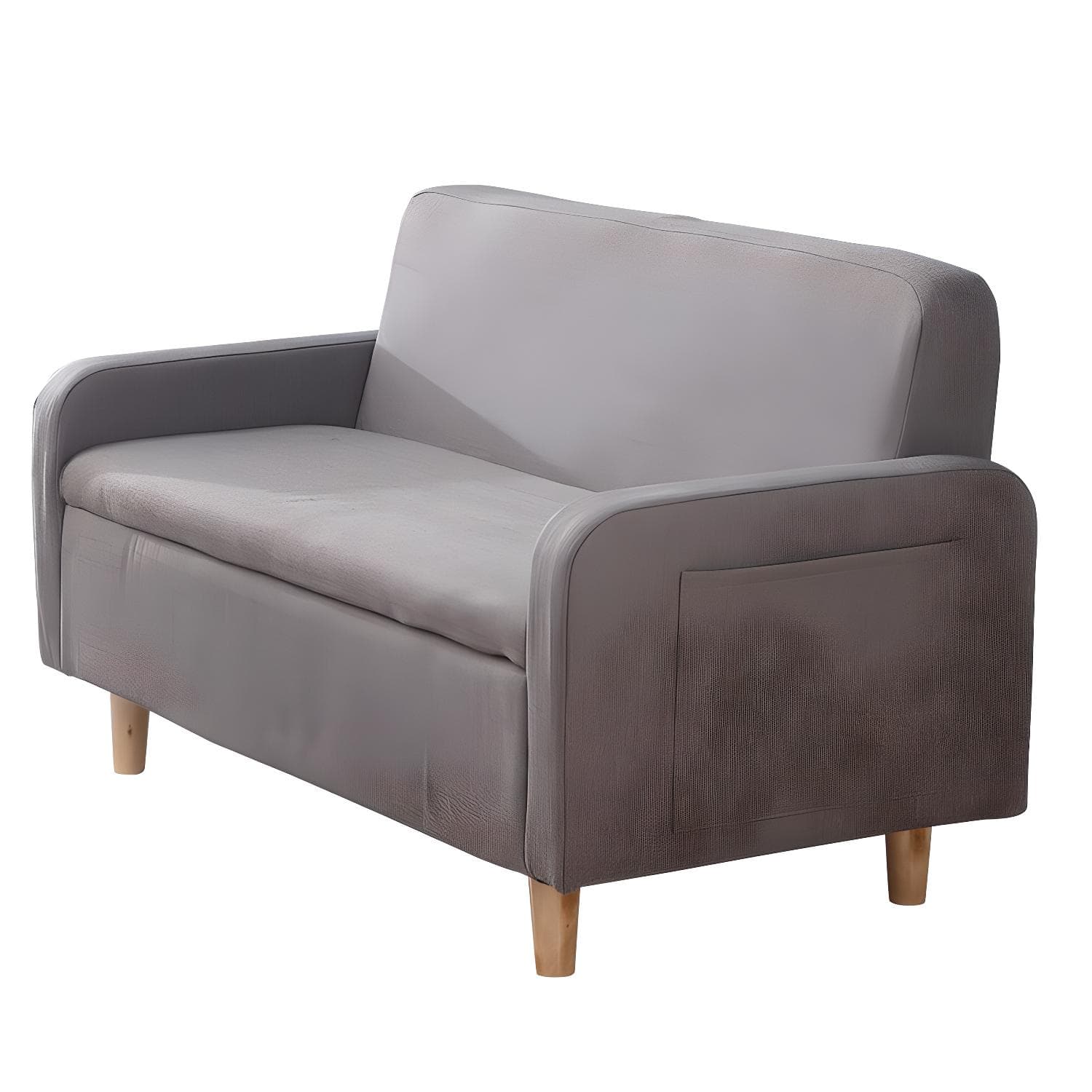 Contemporary Azure/Brown/Magenta Standard Sofa with Hidden Storage - image 17