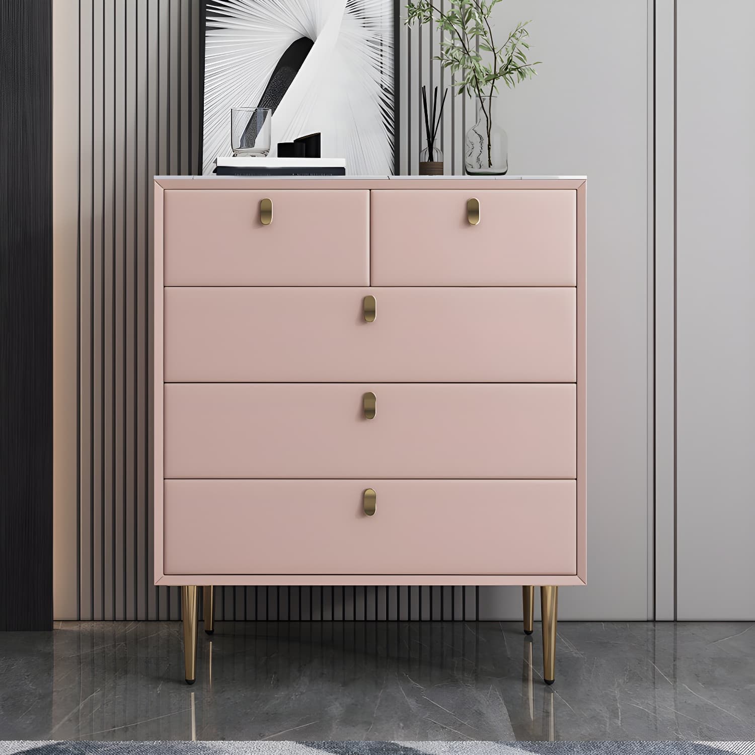 15.6-inch W Storage Chest Classic Glam Dresser with 5/6/7/9 Drawers - image 18
