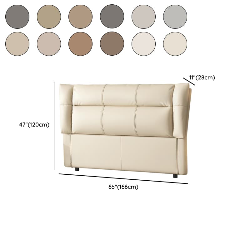 Simplistic Style Panel Headboard in Lumber with No Distressing, Rectangular Shape for King/Queen/Full XL Bed, Cotton Upholstery Fill, Standard Height - image 16
