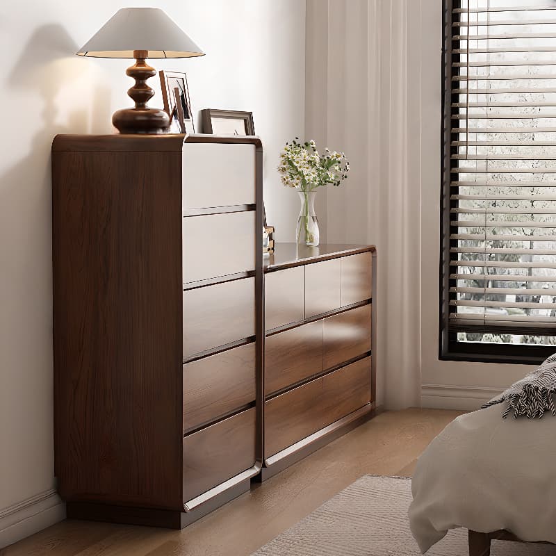 Classic Rectangle Independent Decorative Cabinet with Lumber Countertop and Auburn Soft Close Drawer - image 3