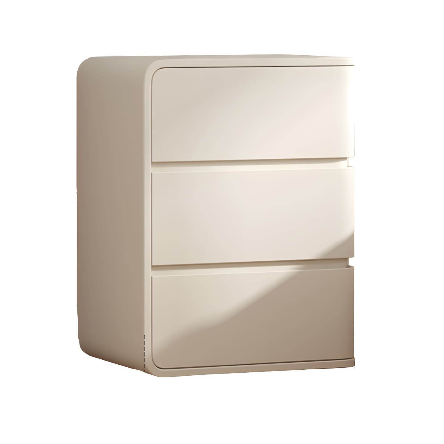 Modern Faux Leather Bachelor's Chest with 3 Drawers - Small Size Nightstand - image 7