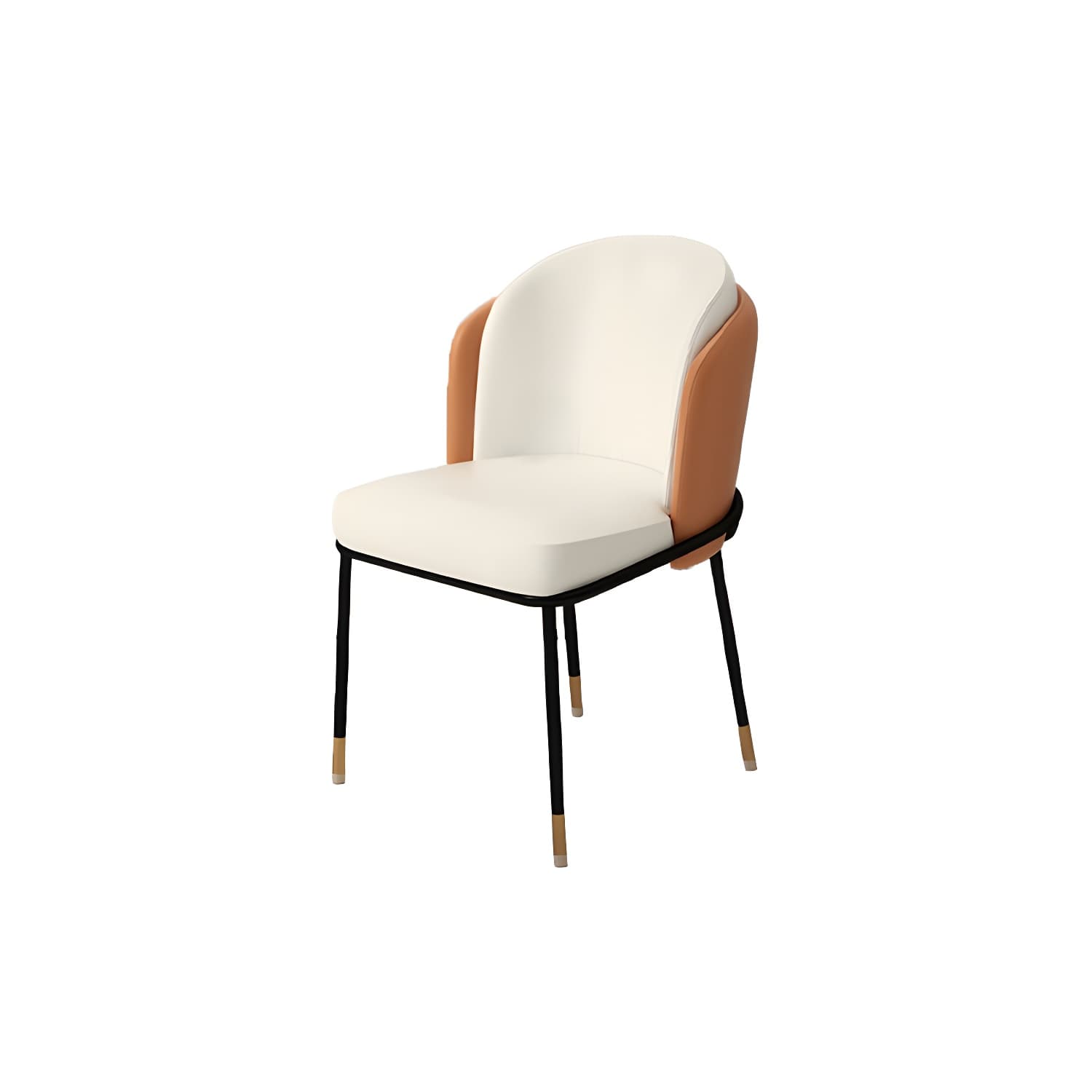 Upholstered Side Chair Modern Style Open Back Armless Chair for Dining Room - image 11