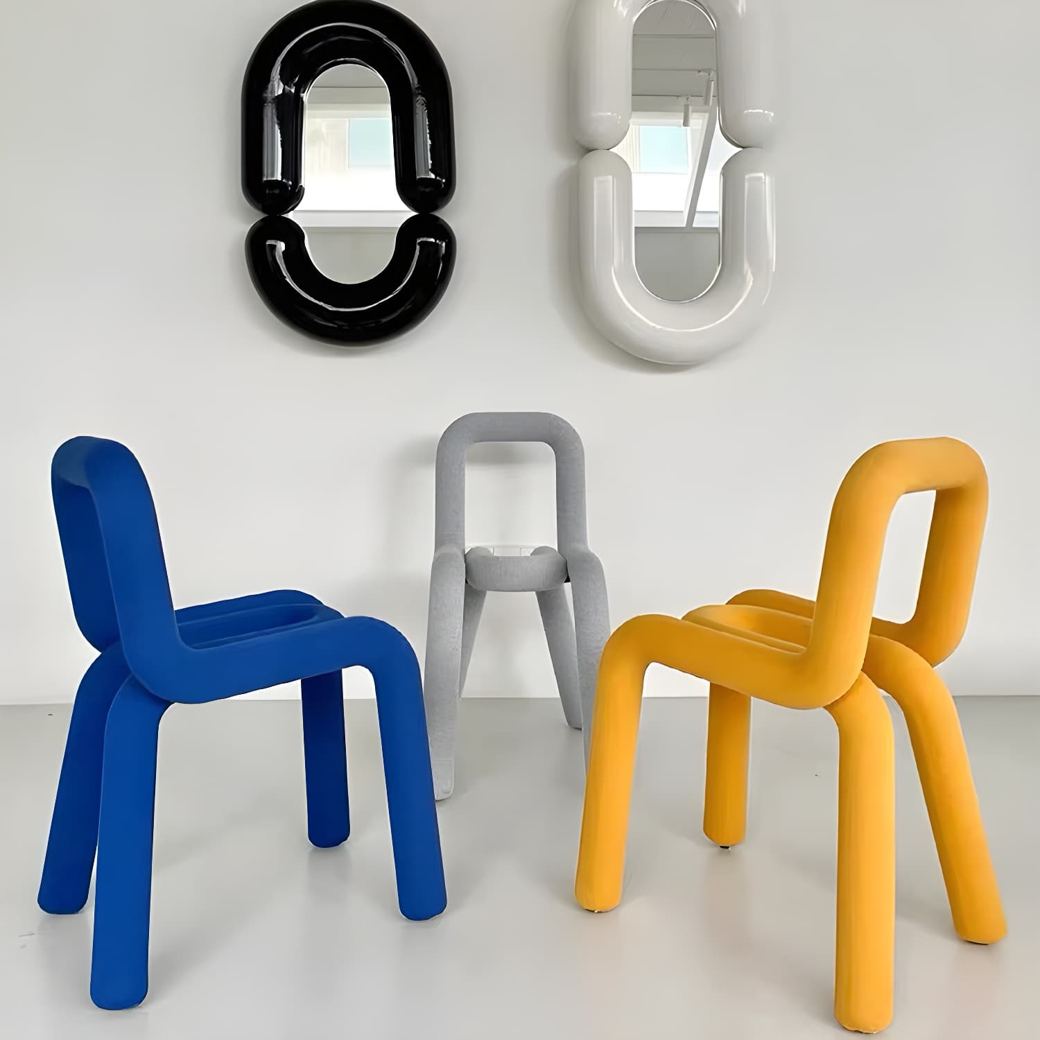 Modern Style Upholstered Side Chair Open Back Dining Side Chair - image 16
