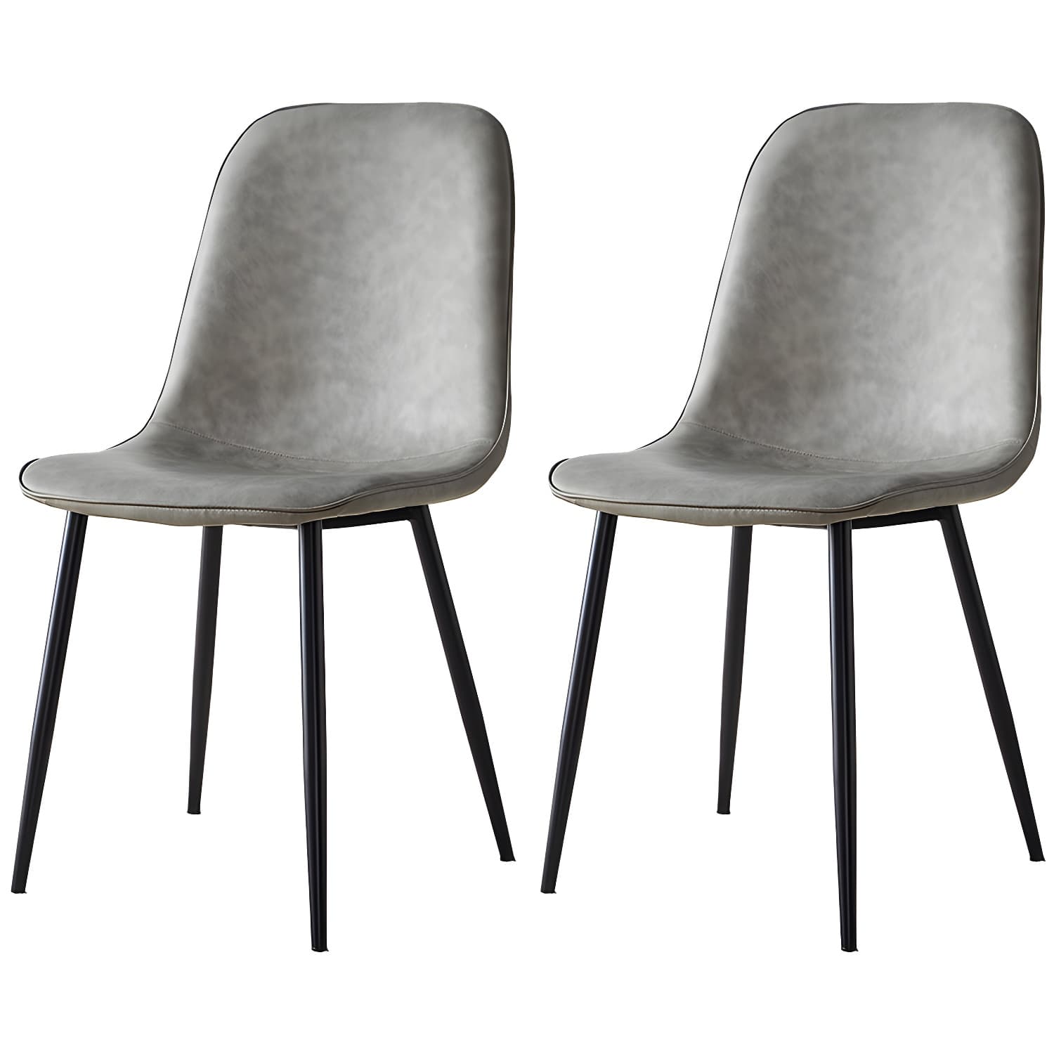 Upholstered Armless Dining Chairs Home Side Chairs with Metal Legs (Set of 2) - image 11