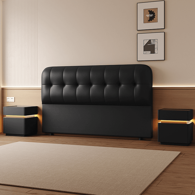 Simplistic Style Panel Headboard with No Distressing, Piled Tufted Rectangular Shape for Queen/Full/Twin XL Bed, Sponge Upholstery, Standard Height - image 7