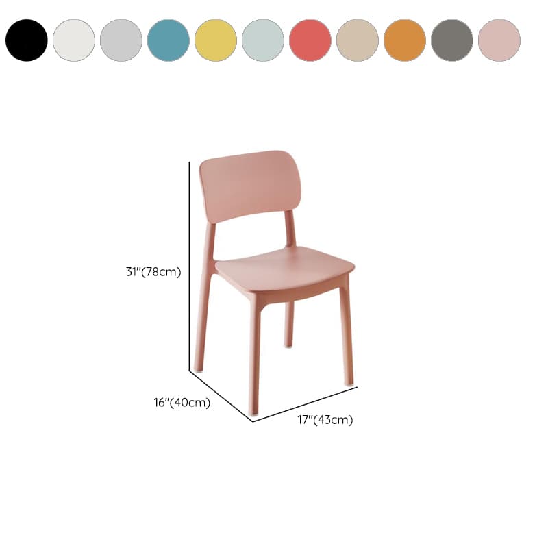 Art Deco Parlor Side Chair with Ventilated Back, Ink/Dark Gray/White Synthetic Material Legs, Pile-upon-able, and Foot Pads - image 22