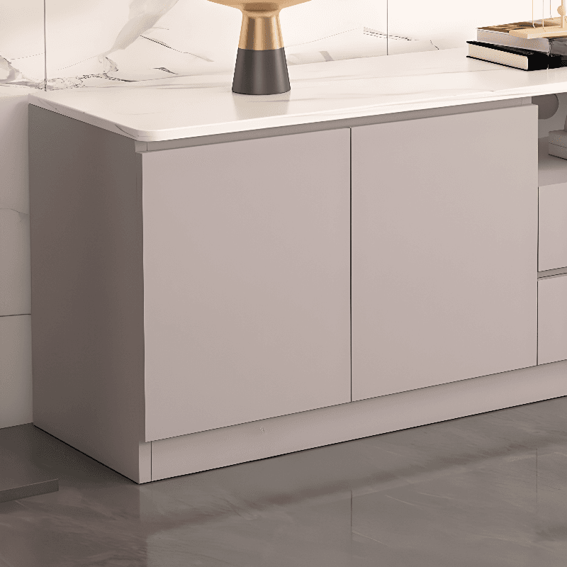 Deco Stone TV Stand with Shelf, 4 Drawers, 2 Cabinets, and Exposed Storage - image 12