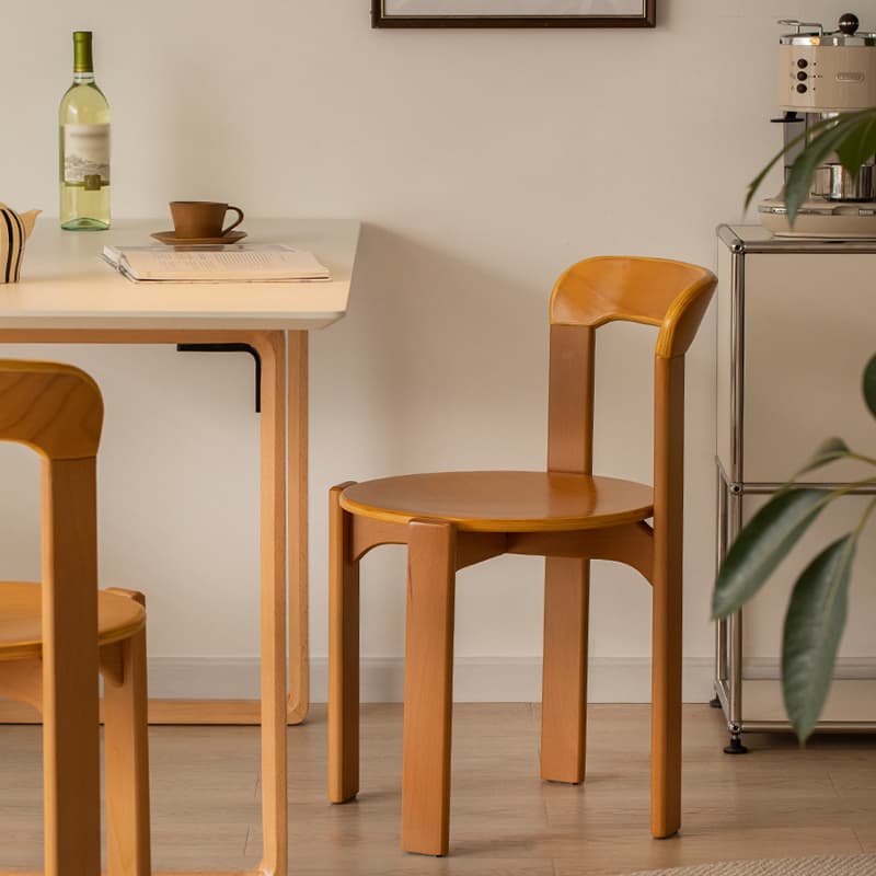 Modern Solid Wood Armless Dining Chair with Open Back for Kitchen & Dining - image 10
