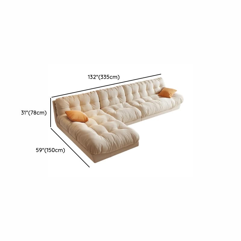 L-Shape/Straight Sofa/Corner Sectional, Left/Horizontal Orientation with Button-tufted Detail - image 18