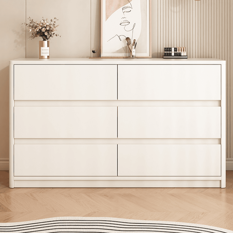 White Trendy Timber Console Dresser/Semainier with 6/8/3 Drawers in Horizontal/Vertical Orientation - image 5