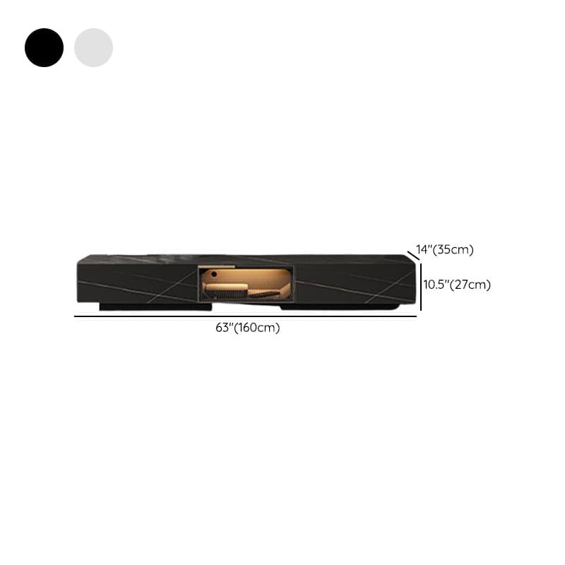Rectangular TV Stand for Drawing Room with Light and Door - image 16