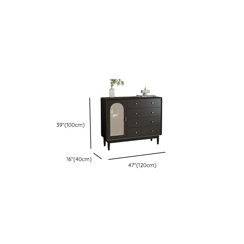 Matte Black Simplistic Wardrobe Combo with 2 Interior Shelves - image 13