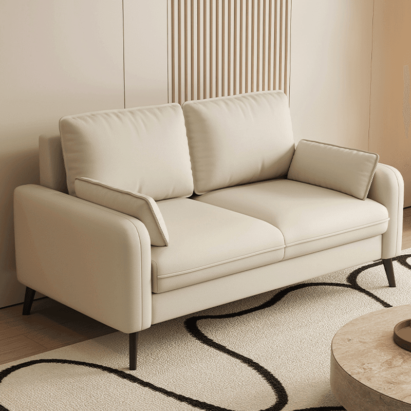 Trendy Solid Color Water Resistant Loveseat in Grey/Olive Green/Amber Color with Arm for 2 People - image 10