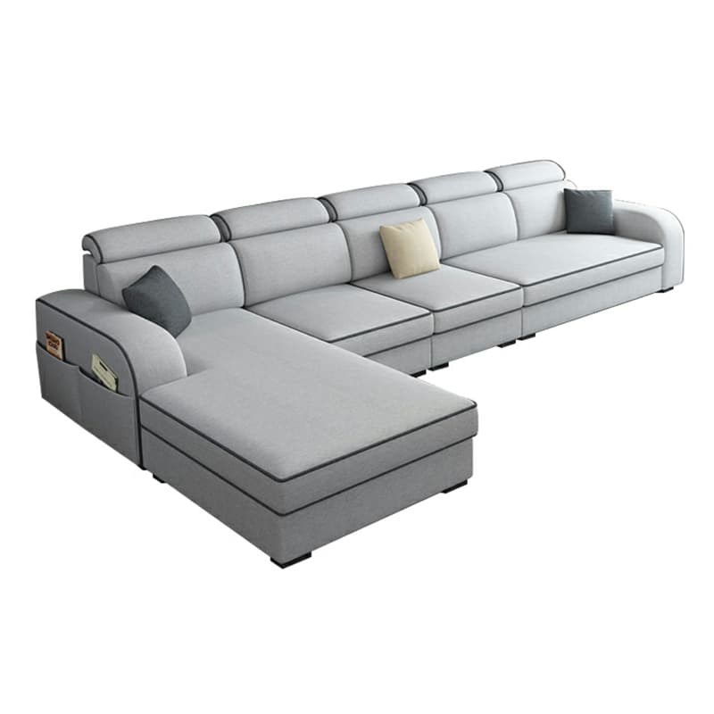 Square Arm Sectional Sofas with Adjustable Pillows and Storage - image 18