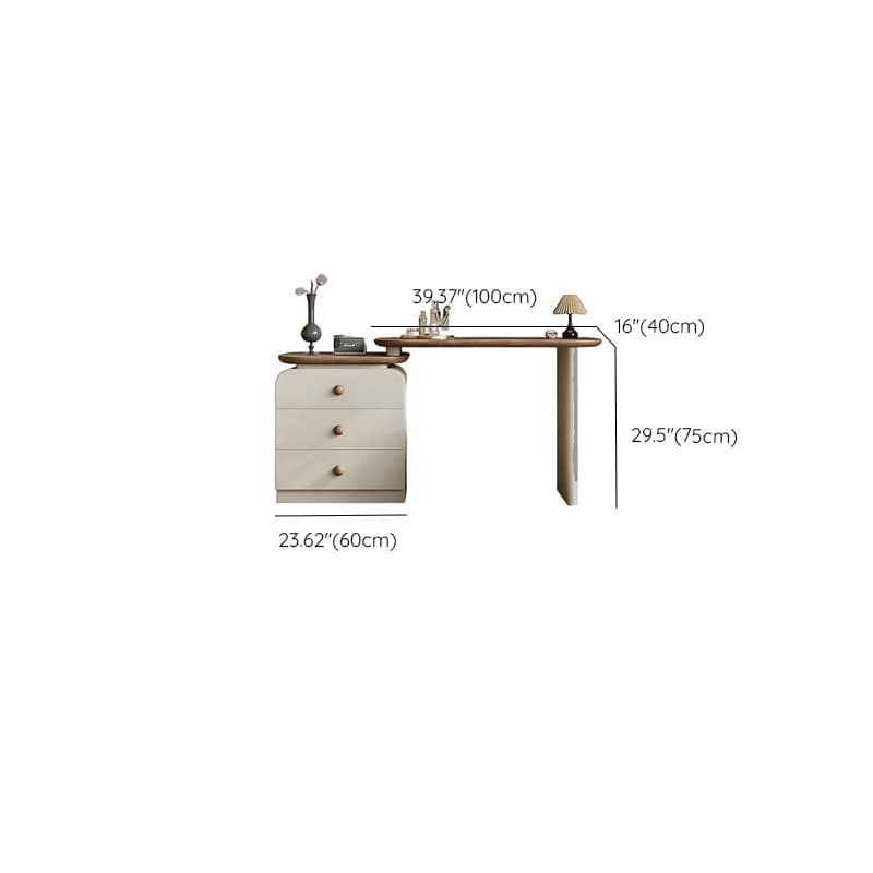 Modish Large Vanity Set/Makeup Vanity with Laminate Table Top, White Finish, 3 Drawers, Mirror Lights, and Scalable Design - image 15