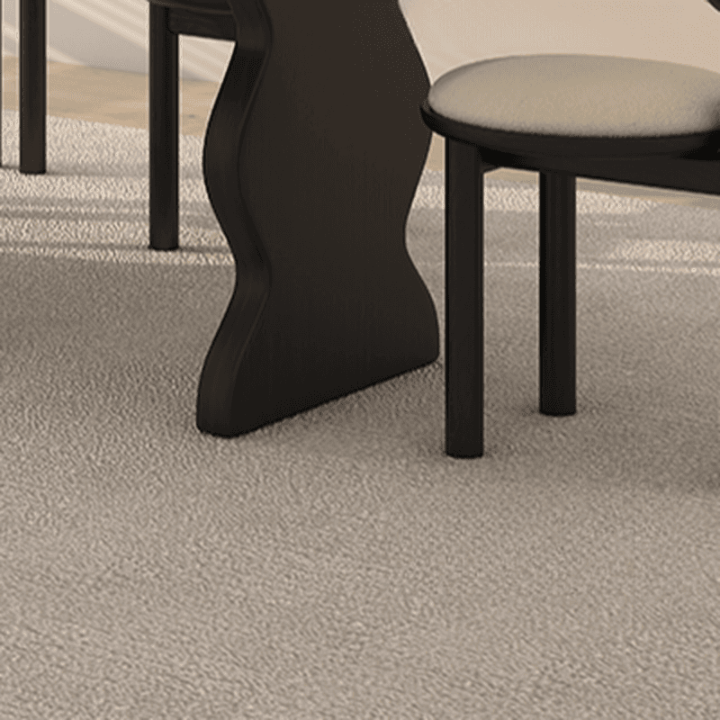 Dining Table Set with Rectangular Shape, Two-sided Pedestal, Fixed Table, Padded Chair with Back, 5-piece in White - image 10