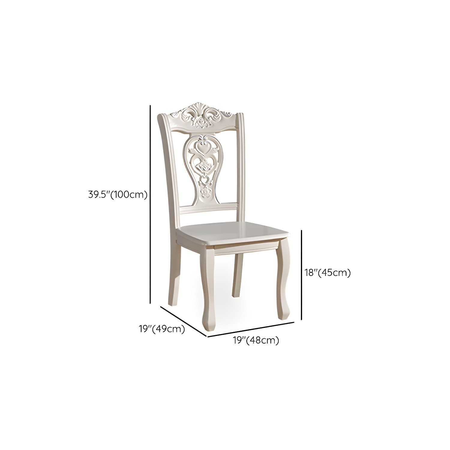 Victorian Style Wood Dining Set - Solid Wood Construction with Warranty - 5-Piece Set - image 21