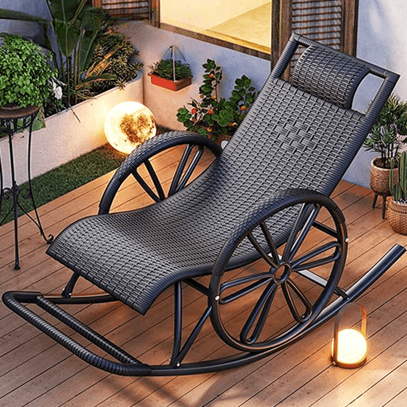 Simple Synthetic Rocking Chair with Scratch-tolerant Track Arm - image 15