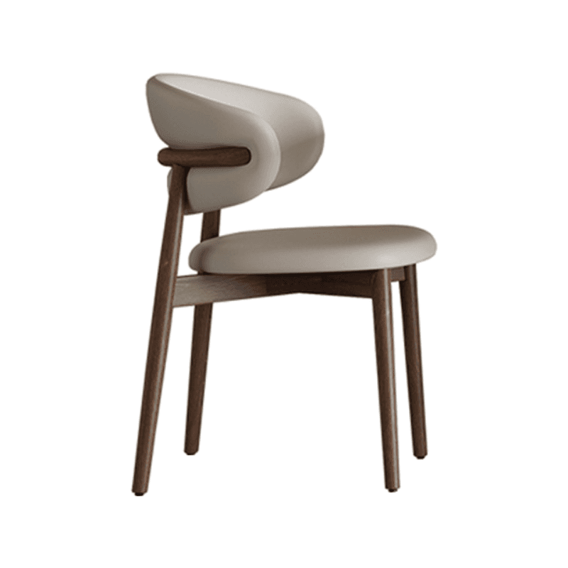 Modern Dining Table Set with Chalk Slate Tabletop, Four Legs and Upholstered Back Cushion Chair for Seats 6/for 4 - image 6