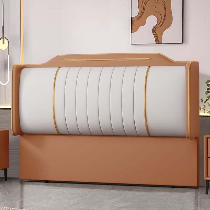 Modish No Distressing Timber Panel Headboard with Rectangle Shape for King Bed, Featuring Sponge Upholstery Fill and Standard Height - image 11