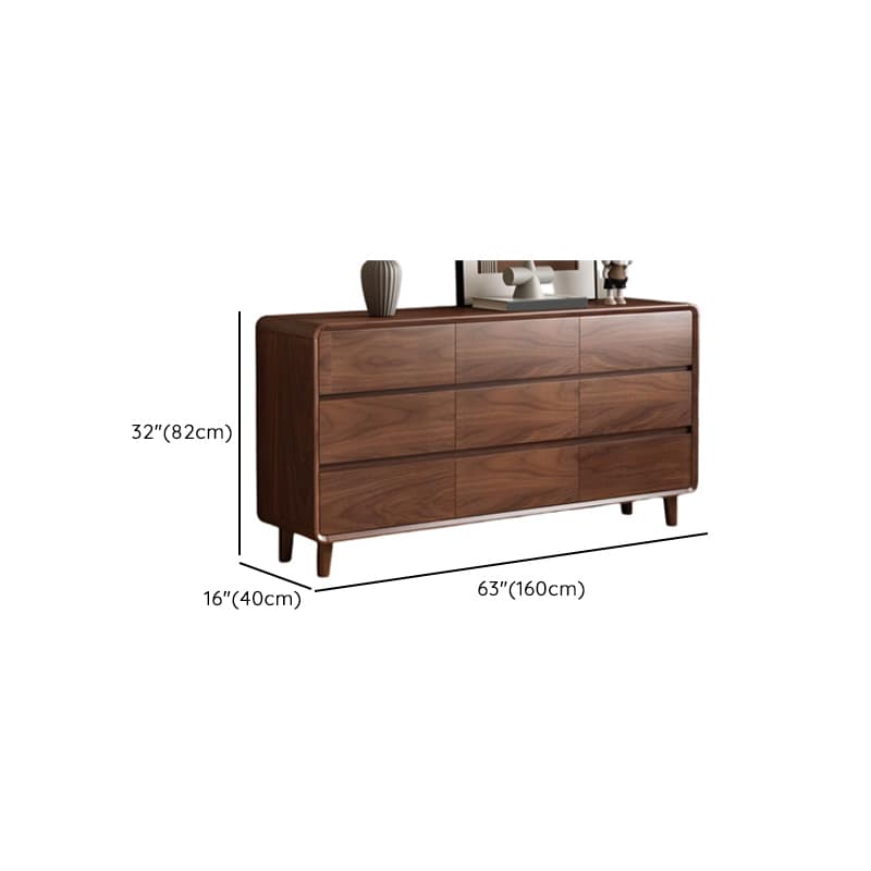 Trendy Sepia Bleached Wood Horizontal/Vertical Console Dresser/Semainier with 9 Drawers/5 Drawers/6 Drawers - image 14