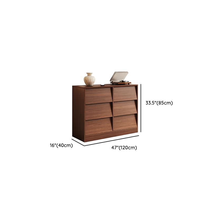Cocoa Casual Natural Wood Console Dresser/Bachelor Chest with 9/6/3 Drawers in Horizontal/Vertical Orientation - image 8