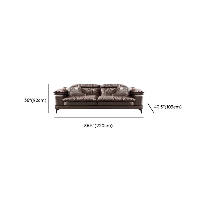 Cocoa Straight/L-Shape Horizontal/Left Hand Facing Sofa Couch/Sofa Recliner in a Contemporary Style - image 12
