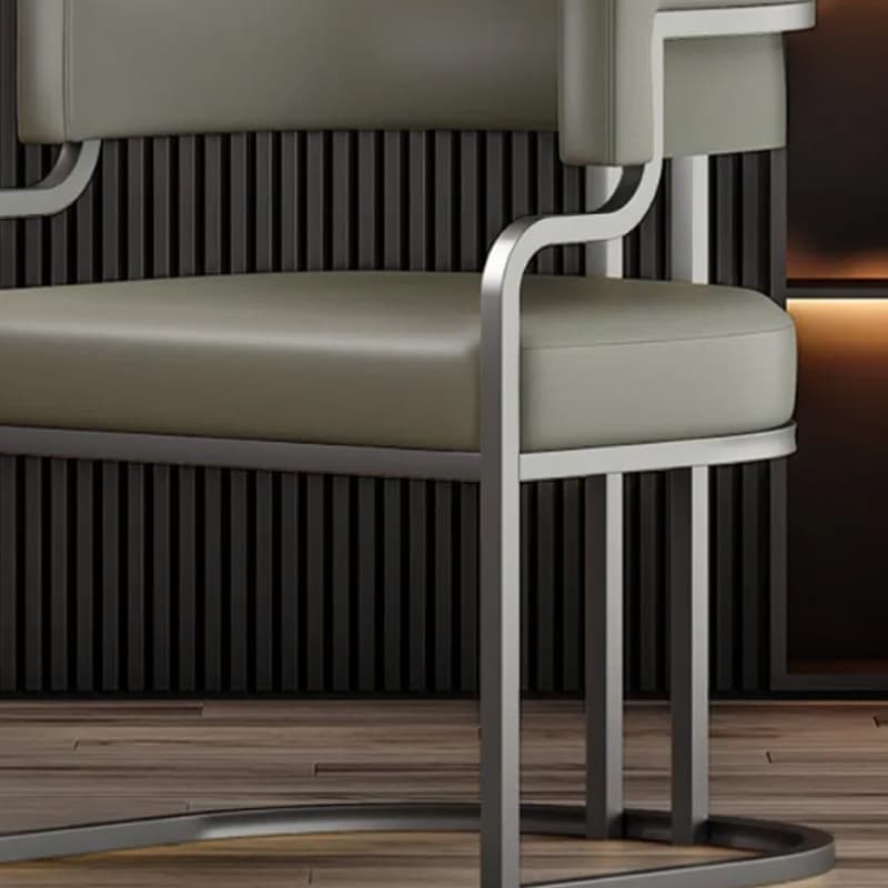 Glam/Casual Alloy Arm Chair with Cushioned Uncovered Back and Armrest - image 16