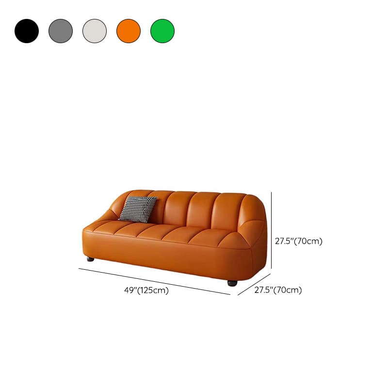 Tear Resistant Sofa Couch/Loveseat in PU Material with Black/Grey/Ivory Upholstery and 1 Pillow - image 13
