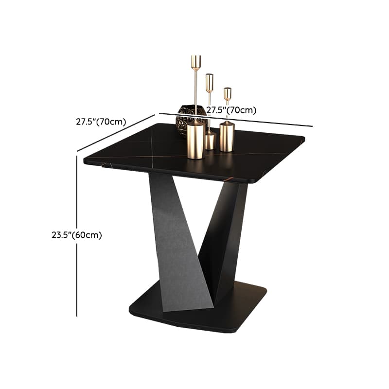 Contemporary Square Stone Coffee Table with Scratch Resistant - image 17