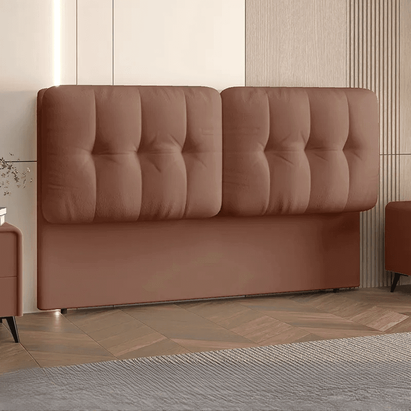 Modish Style Panel Headboard with No Distressing, Button-tufted Rectangle Design for King/Queen/Full Bed, Cotton Upholstery Fill, Standard Height