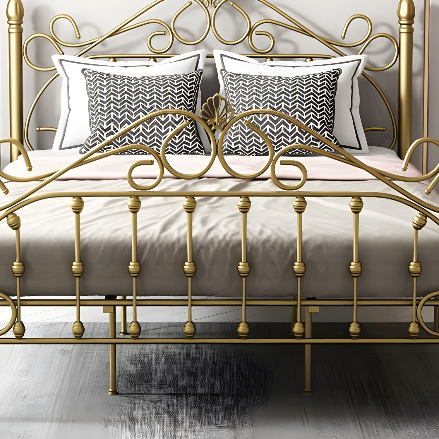 Industrial Style Standard Bed Iron Multiple Colors Excluding Storage Space - image 9