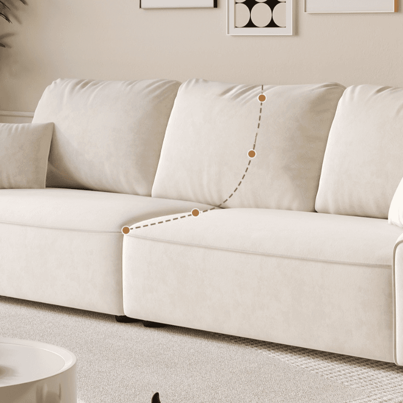Tear Resistant Standard Sofa in Gray/Ivory/Citrus Color with 5 Pillows - image 10