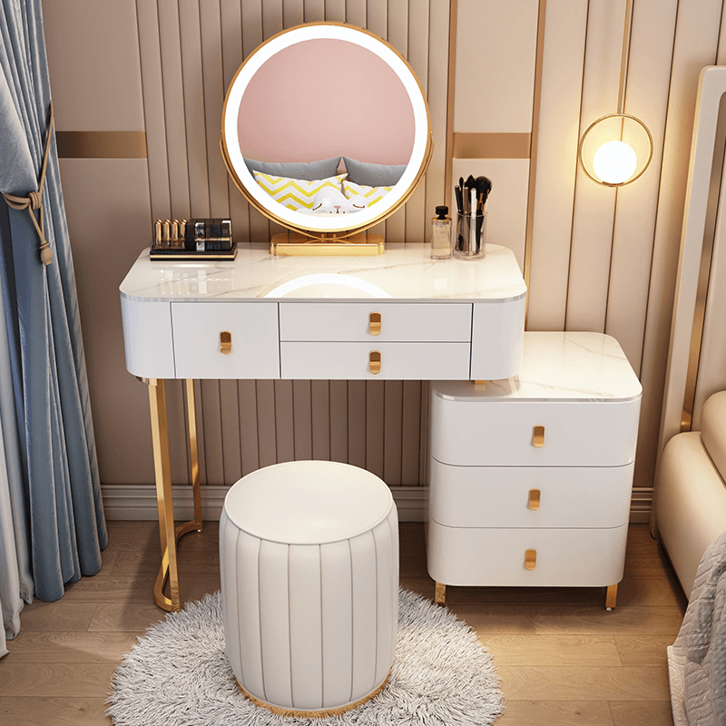 Multi-Purpose Scalable Vanity Set with Push-Pull Drawers, Adjustable Touch & Adjustable Brightness Lighting System, Dividers Included - image 3