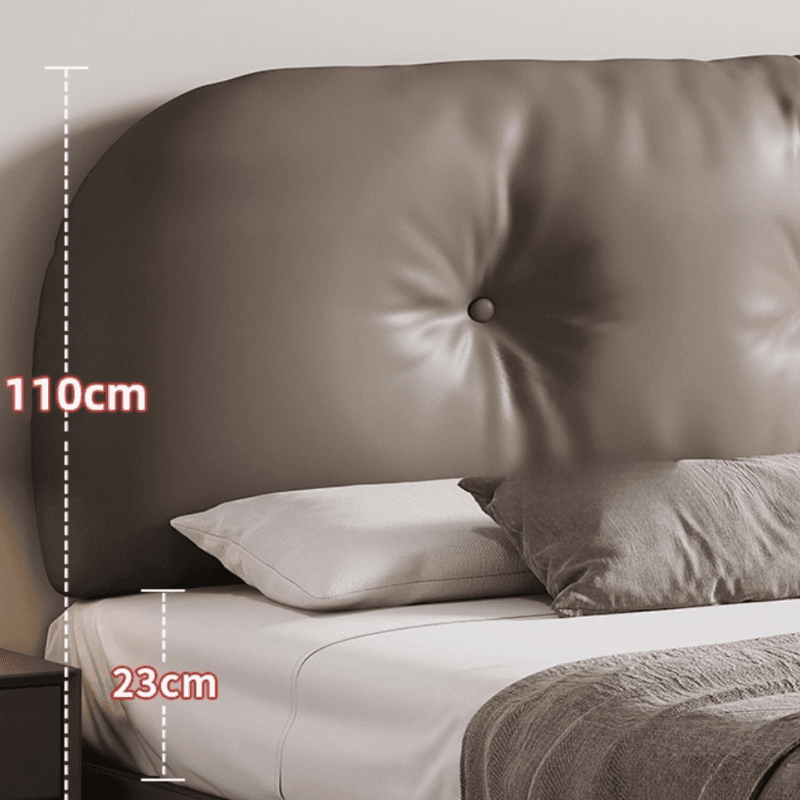 Light Gray Solid Color Storage Included Panel Bed for Bedroom - image 4