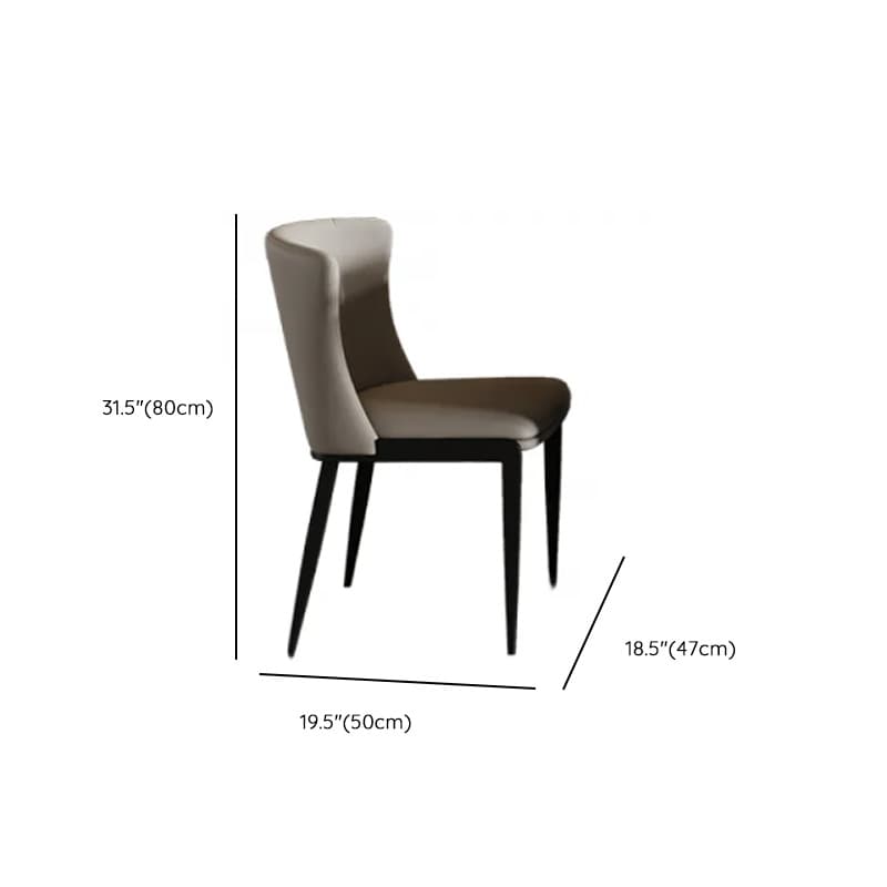 Dining Table Set with Slate Stone Top, Two-sided Pedestal, Fixed Table, Padded Chair, Back, and White Finish - image 14