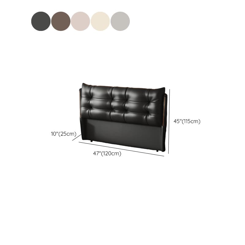 Simplistic Style Wingback Headboard with No Distressing, Piled Tufted Rectangular Shape for King/Queen/Full Bed, Featuring Sponge Upholstery Fill and Standard Height - image 11