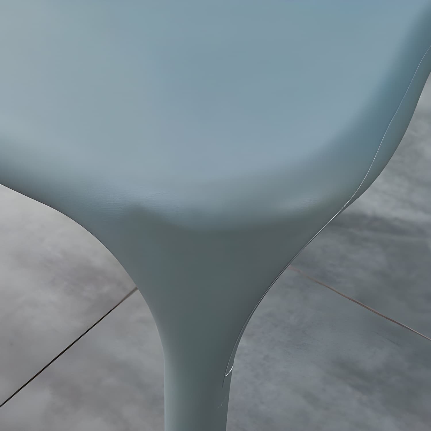 Glam Plastic Side Chair Matte Finish Open Back Dining Chair for Dinning Room - image 23