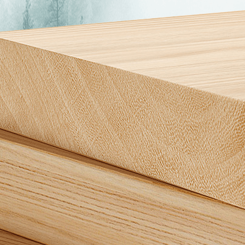 Modern Simple Style Panel Headboard in Natural Wood for California King/King/Queen Bed with No Distressing, Sponge Upholstery Fill, Free-standing Standard Installation, and Standard Height - image 12