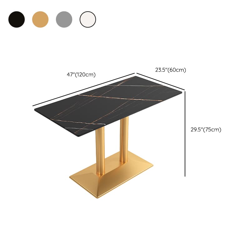 Casual Dining Table with Sintered Stone Top, Fixed Table, Scratch-shielded, for 2/4 People - image 28