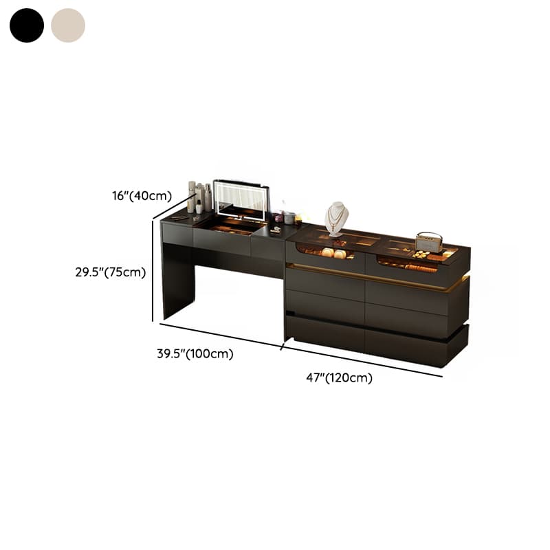 Lumber Vanity Set with Illumination Light, Scalable, Dividers, 2-in-1, Adjustable Touch and Brightness - image 16