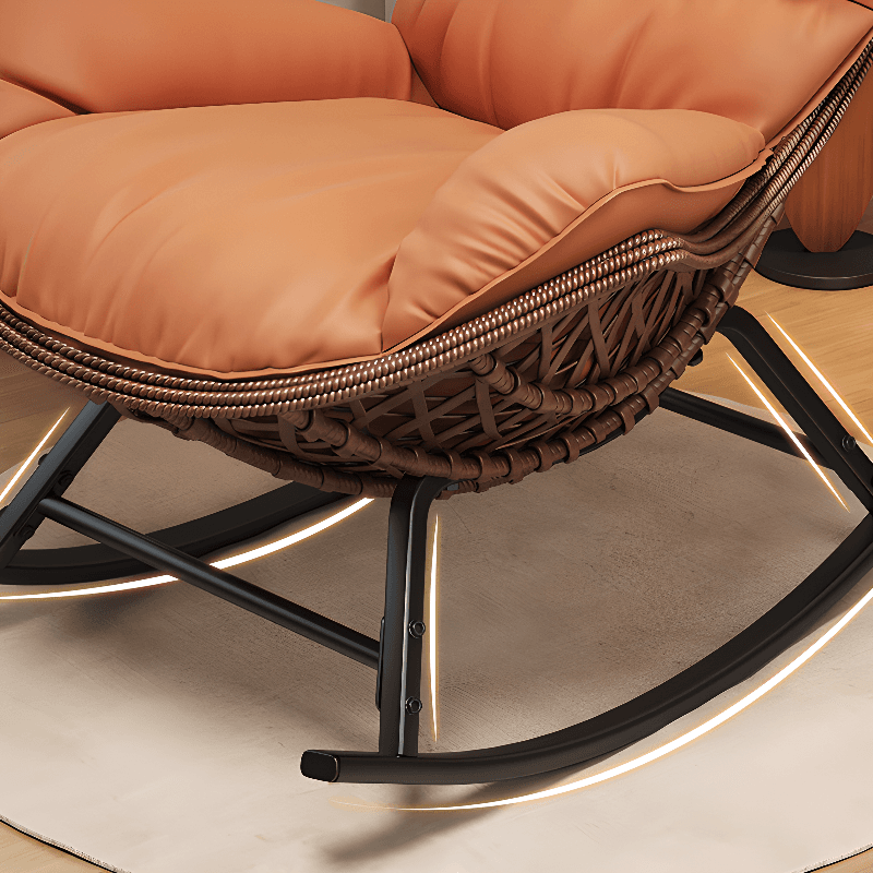 Trendy Upholstered Rocking Chair with Plush Cushioning - image 16