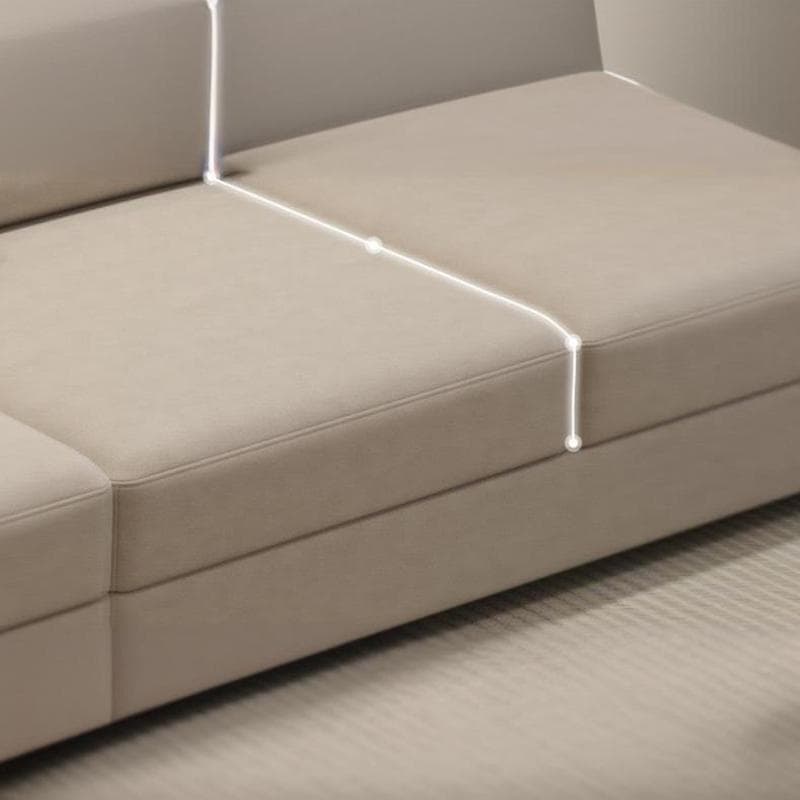Scandinavian Wood Seats 4 Large (Over 109 in.) Pillow Top Arm Sofa Chaise - image 12
