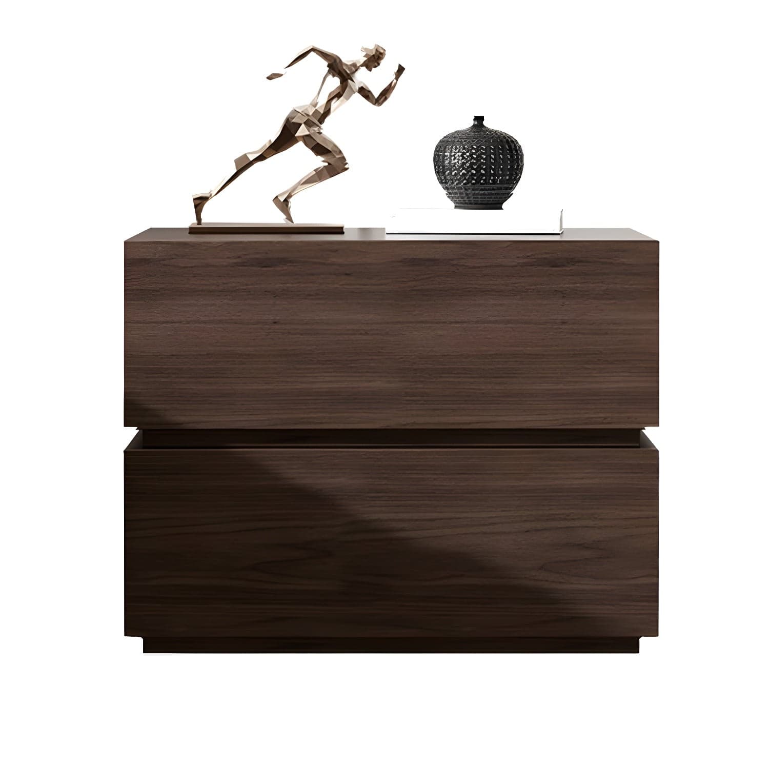 Contemporary Drawer Storage Wooden Accent Table Nightstand 15.7" Wide - image 6