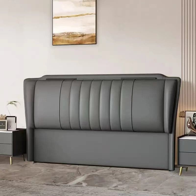 Modern Wood Bed with With Legs & Standard（36-55“） Camelback/Wingback, Sponge Cushion Included, King(76"W x 80"L)/Full(54"W x 75"L) - image 3