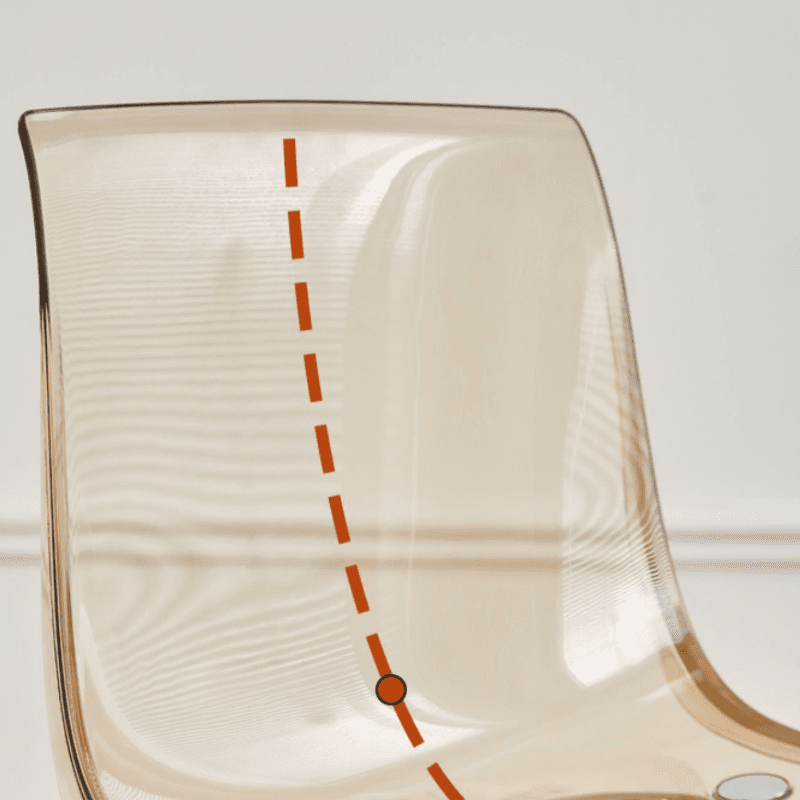 Art Deco Home Side Chair with Solid Back Panel, Metallic Metal Legs - image 10